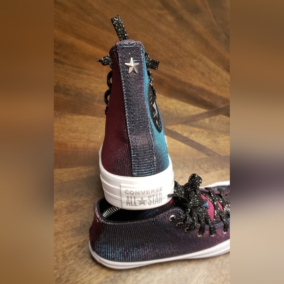 Converse Chuck Taylor All Star Glitter Fade High Tops Women’s 6.5 - Picture 11 of 16